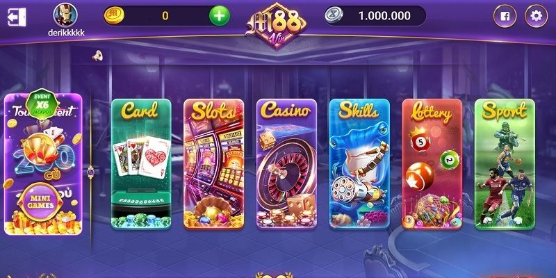 Cổng game nổ hũ đổi thưởng M88